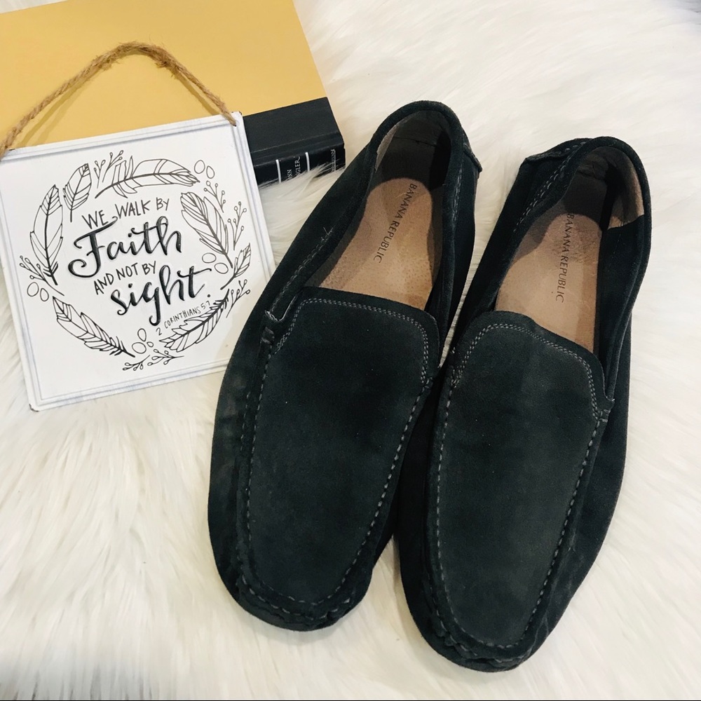 Banana Republic Mans Suede Driver Loafer 11.5M